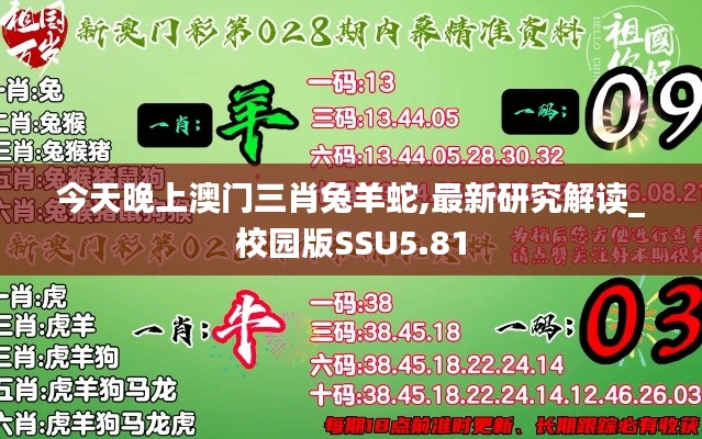 今天晚上澳門三肖兔羊蛇,最新研究解讀_校園版SSU5.81