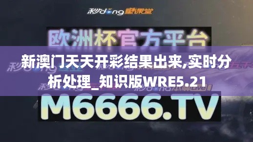新澳門天天開彩結(jié)果出來,實時分析處理_知識版WRE5.21