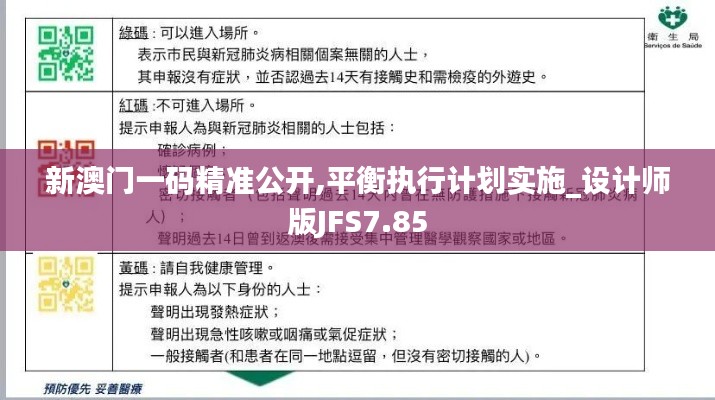 新澳門一碼精準公開,平衡執(zhí)行計劃實施_設計師版JFS7.85