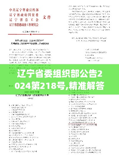 遼寧省委組織部公告2024第218號,精準解答方案詳解_經(jīng)典版LJU7.22