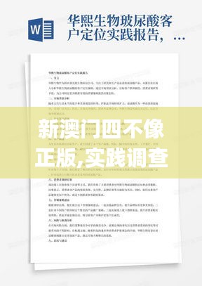 新澳門(mén)四不像正版,實(shí)踐調(diào)查說(shuō)明_智慧版GAN13.36