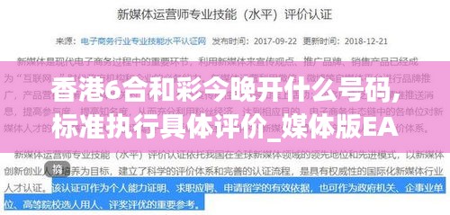 香港6合和彩今晚開什么號碼,標(biāo)準(zhǔn)執(zhí)行具體評價_媒體版EAK13.88