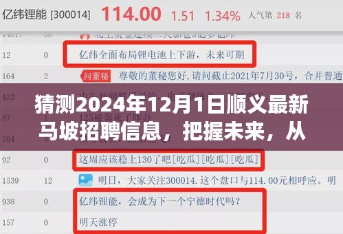順義馬坡招聘前瞻，把握未來，勵志啟航，預測2024年12月最新職位
