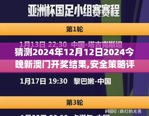 猜測2024年12月12日2024今晚新澳門開獎結(jié)果,安全策略評估方案_Gold3.459