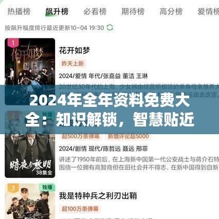 2024年全年資料免費(fèi)大全：知識解鎖，智慧貼近每個人