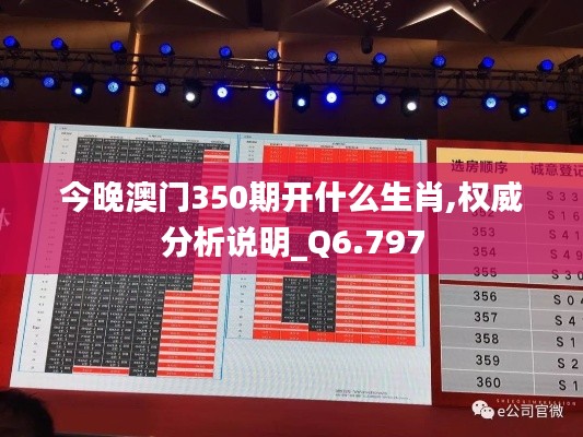 今晚澳門350期開(kāi)什么生肖,權(quán)威分析說(shuō)明_Q6.797