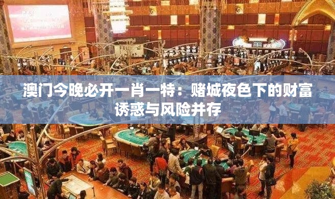 澳門今晚必開一肖一特：賭城夜色下的財(cái)富誘惑與風(fēng)險(xiǎn)并存