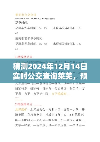 2024年實時公交查詢?nèi)R蕪深度評測與預測