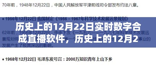 歷史上的12月22日，數(shù)字合成直播軟件的誕生與發(fā)展回顧
