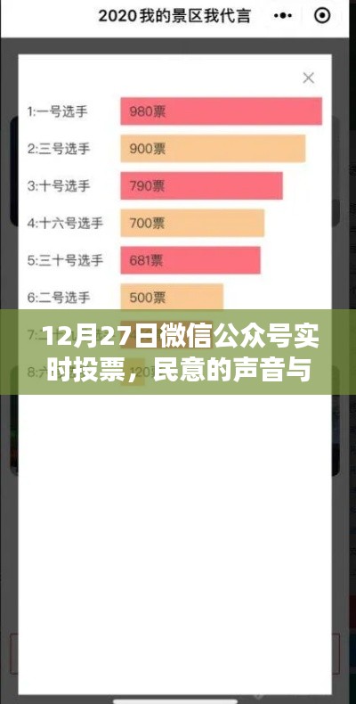 微信公眾號實(shí)時(shí)投票揭示民意與平臺力量