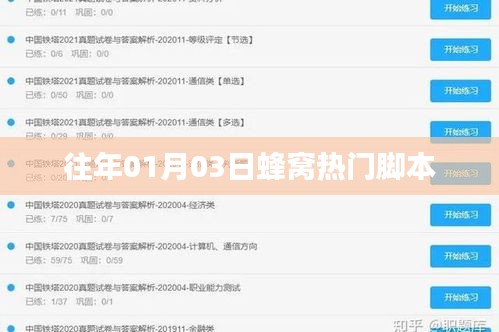 蜂窩熱門腳本揭秘，歷年01月03日的秘密回顧