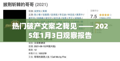 熱門破產(chǎn)文案深度解析，觀察報告觀察報告