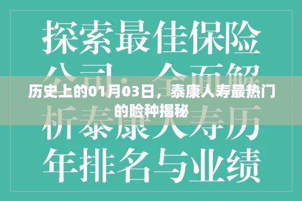 泰康人壽熱門險(xiǎn)種揭秘，歷史上的今天（一月三日）