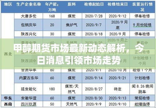 甲醇期貨市場最新動態(tài)解析，今日消息引領市場走勢