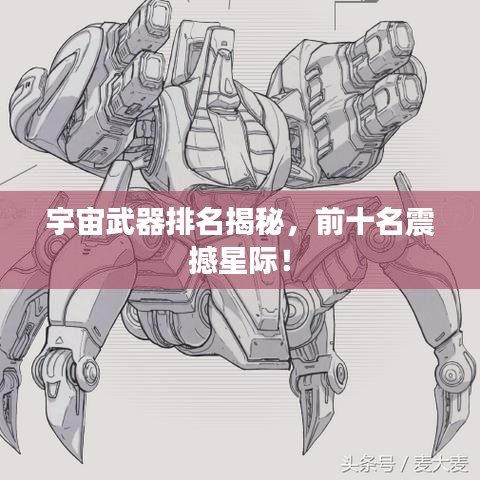 宇宙武器排名揭秘，前十名震撼星際！