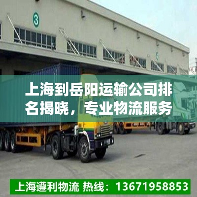 上海到岳陽(yáng)運(yùn)輸公司排名揭曉，專業(yè)物流服務(wù)商榜單來(lái)襲！