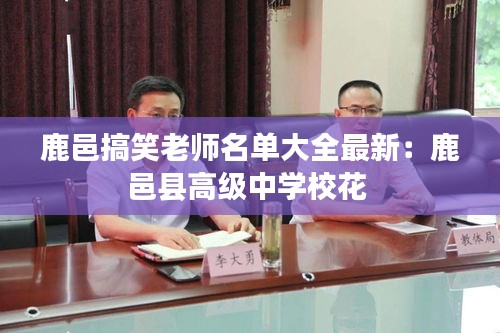 鹿邑搞笑老師名單大全最新：鹿邑縣高級中學(xué)校花 