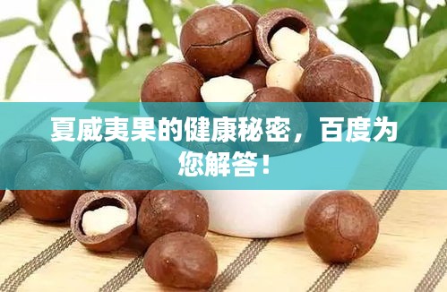 夏威夷果的健康秘密，百度為您解答！