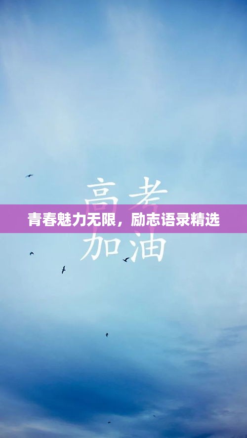 青春魅力無限，勵志語錄精選