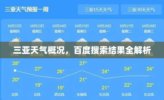 三亞天氣概況，百度搜索結(jié)果全解析