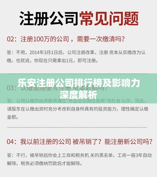 樂安注冊公司排行榜及影響力深度解析