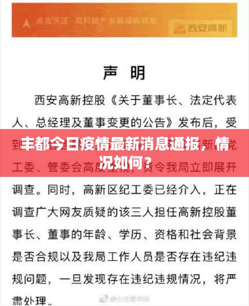 豐都今日疫情最新消息通報，情況如何？