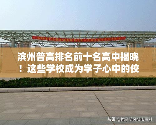 濱州普高排名前十名高中揭曉！這些學(xué)校成為學(xué)子心中的佼佼者