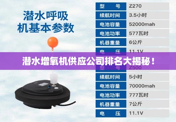 潛水增氧機供應(yīng)公司排名大揭秘！